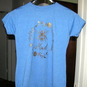 2 Ladies Tee Tops Blue & Black Size 2XL Free Shipping